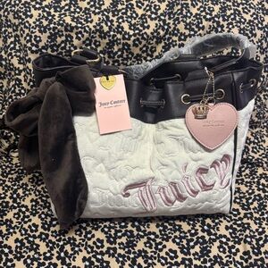 Juicy Couture Vintage Dreams Tote Daydreamer with Heart Charm & Shoes